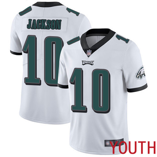 Youth Philadelphia Eagles #10 DeSean Jackson White Vapor Untouchable NFL Jersey Limited Player Football
